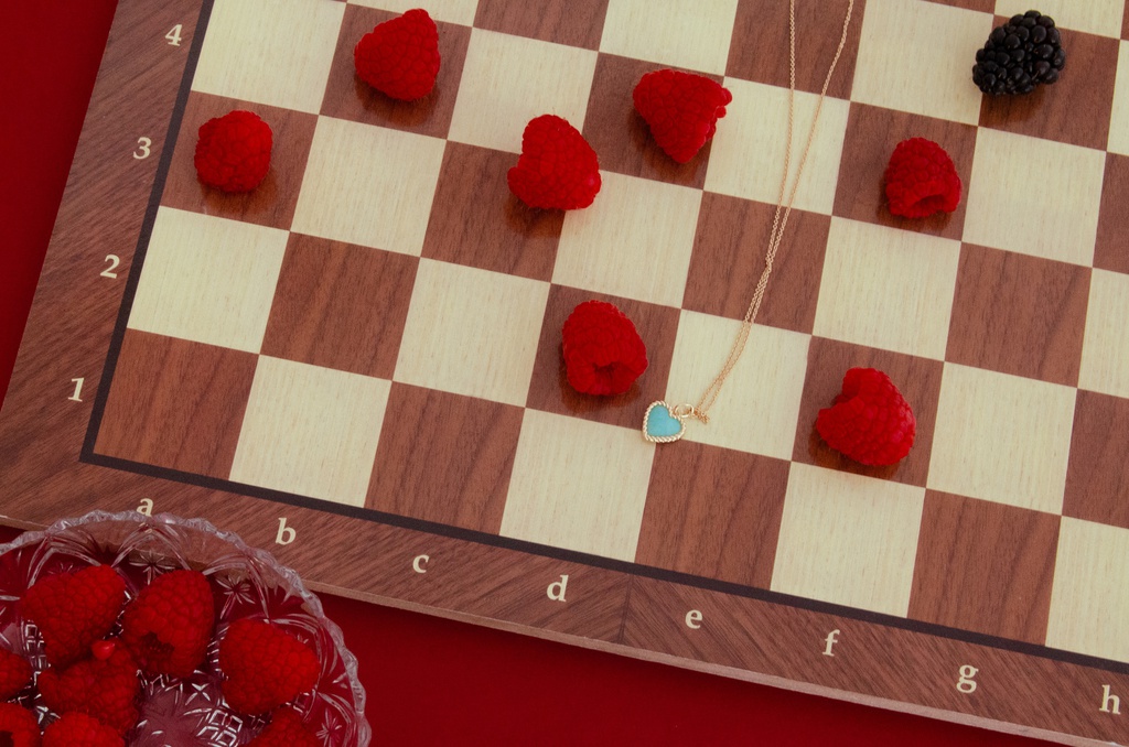 COLLAR NORA BLUE GOLDEN