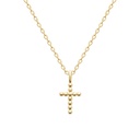 [132777800CH.44] COLLAR CRUZ BOLITAS GOLDEN