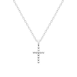 [137777800PL.44] COLLAR CRUZ BOLITAS SILVER